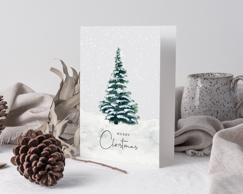Carte de sapin de Noël imprimable en téléchargement numérique image 2