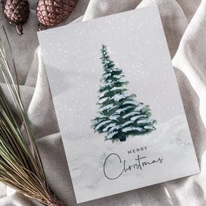 Carte de sapin de Noël imprimable en téléchargement numérique image 1