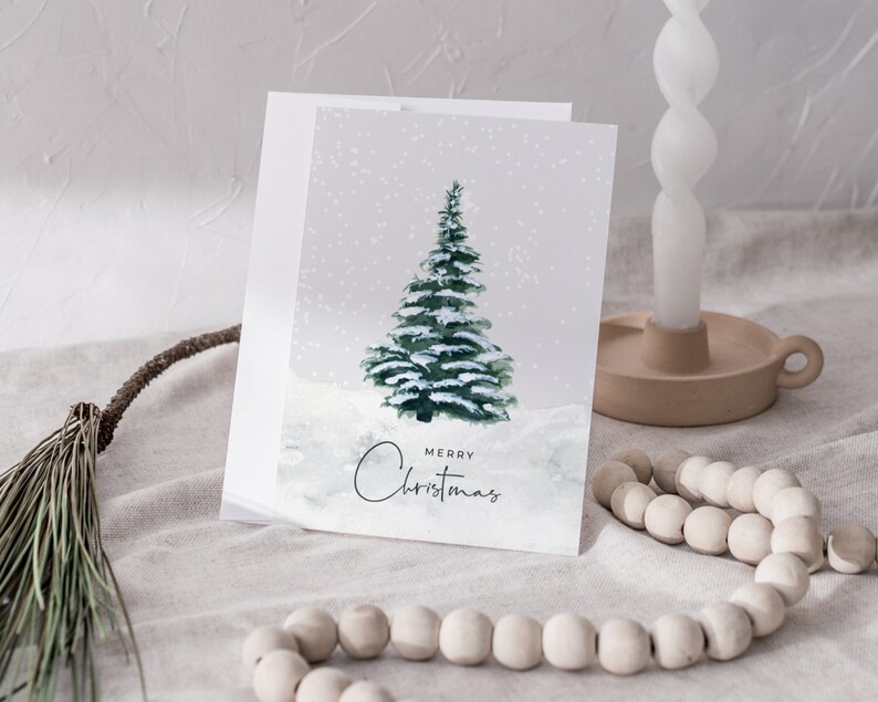Carte de sapin de Noël imprimable en téléchargement numérique image 3