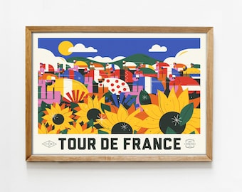 Tour de France / Sunflowers Print