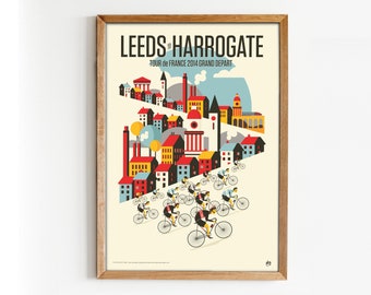 Radsportdruck, Tour de France 2014 Stufe 1, Leeds nach Harrogate