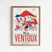 Cycling Print, Mont Ventoux, Classic Climb Cycling Poster 