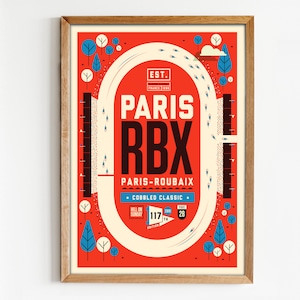 Cycling Print, Paris-Roubaix, Velodrome Poster