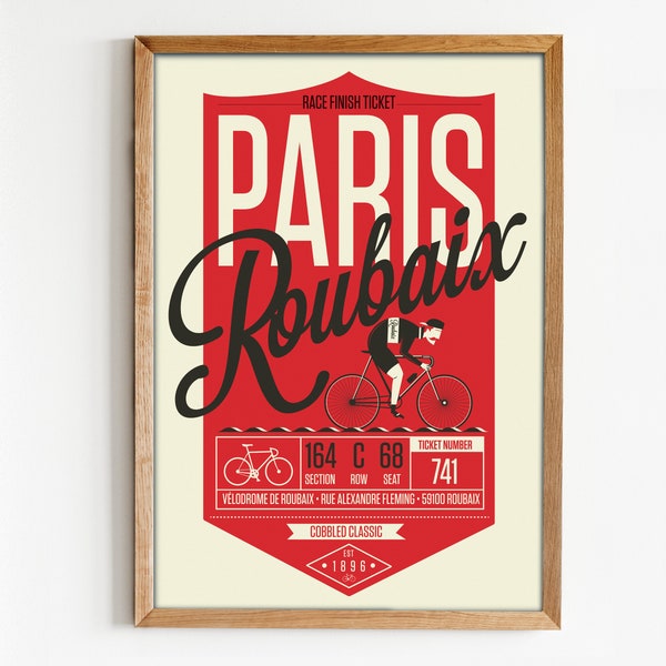 Radsport Poster, Paris-Roubaix Poster