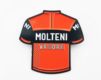 Cycling Jersey Enamel Pin Badge, Eddy Merckx Molteni