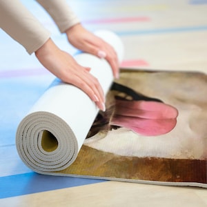 Custom Yoga Mat, Personalized Art Yoga Mat, Photo to Your Own Yoga Mat, Yoga Lover Gift, Customized Pilates/Fitness Mat, Christmas Gift Idea image 9