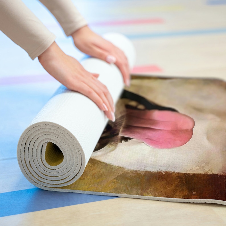 Custom Yoga Mat, Personalized Art Yoga Mat, Photo to Your Own Yoga Mat, Yoga Lover Gift, Customized Pilates/Fitness Mat, Christmas Gift Idea image 9