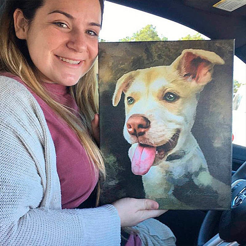 Custom Watercolor Portraits Using Pet Photo. Personalized Digital Dog ...