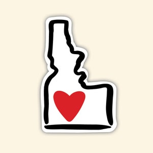 Idaho Sticker, Waterproof Sticker