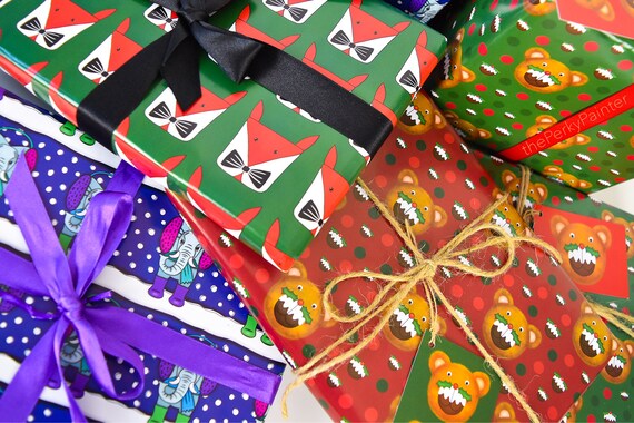 childrens christmas wrapping paper
