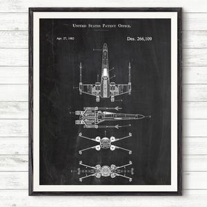 Star Wars Inspired poster, X-wing print #P106