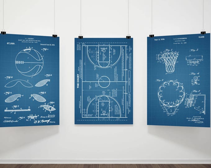 Basketball Patent Prints,Patent Prints,Basketball Poster, Basketball Print, Basketball Sports Gift, Hoop, Basketball Wall Art #P315