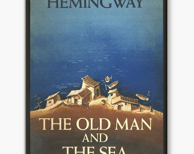 The Old Man and the Sea First Edition Book Cover Print