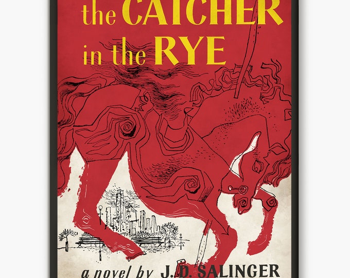 Catcher in the Rye Poster: Salinger Book Cover Art Print