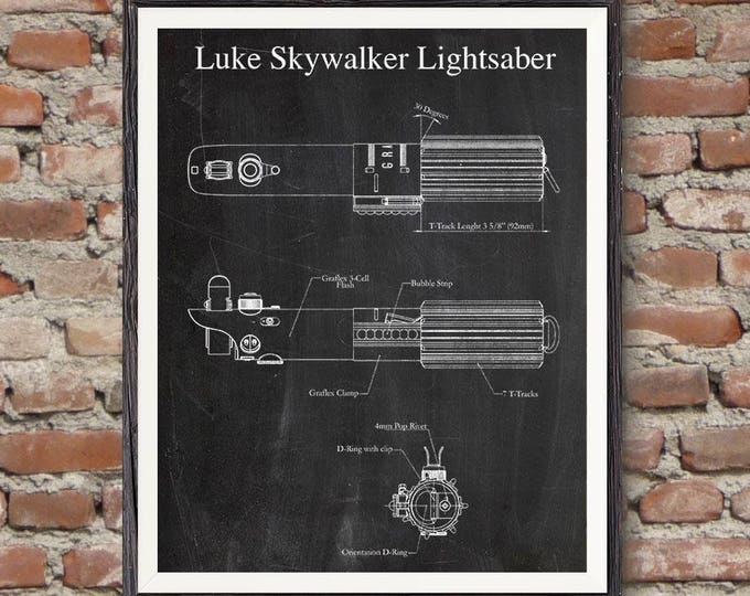 Luke Skywalker Lightsaber,Star Wars Lightsaber, Star Wars Patent,Patent Prints,Star Wars Poster,Star Wars Art,Star Wars Wall Art #P381