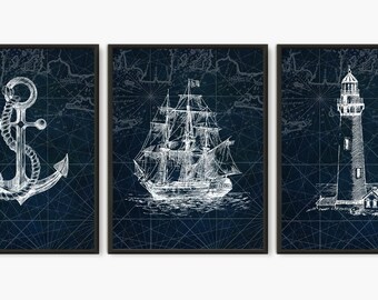 nautical wall art vintage nautical decor wall art anchor print ship lighthouse poster beach house decor coastal house map boat art art etsy nautical wall art vintage nautical decor wall art anchor print ship lighthouse poster beach house decor coastal house map boat art art etsy