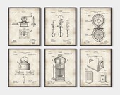 Kitchen Inventions set of 6 prints, Kitchen wall art, kitchen patent, kitchen art, kitchen patent print, Kitchen patent art, set of 6