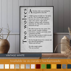 The image is a framed text with a vintage white background, featuring a quote from a young grandfather about life.