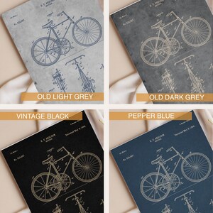 Vintage Bicycle Patent Prints Set, Restored Diagrams Wall Art (Set of Six) image 5