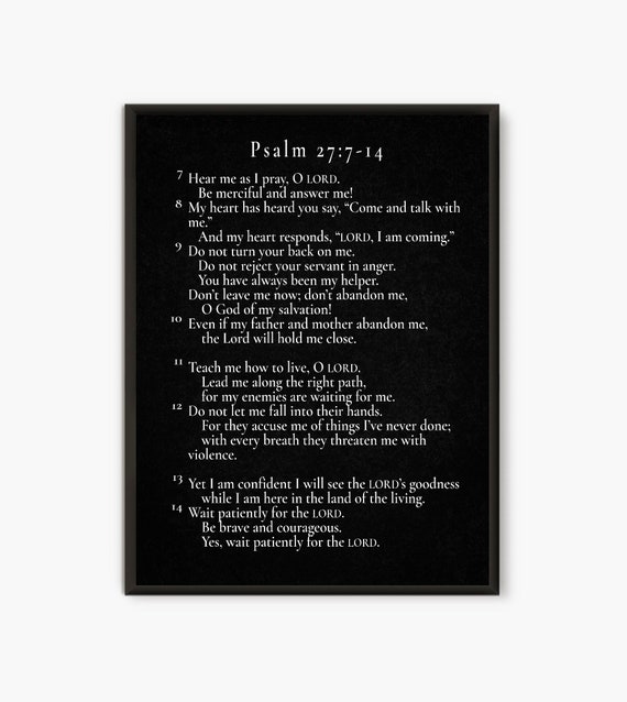 Psalm 27 7 14 Nlt Psalm 27 7 14 Nlt