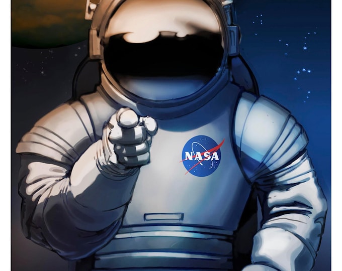 NASA Space Prints, Retro Wall Art, Space Travel Prints