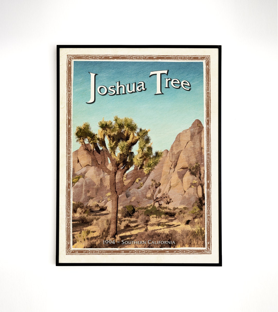 Joshua Tree National Park Poster National Park Print Travel - Etsy