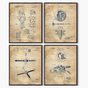 Space print, space poster, outer space decor, astronomy print, nasa patent, spacecraft art, astronaut print, nasa space suit P307