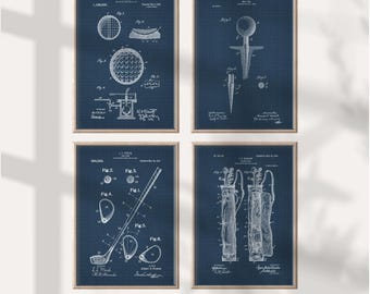 Ice Hockey Patent Art Print Set: NHL Decor, Dorm Room Posters