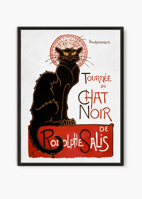 Le Chat Noir Poster, Tournee Du Chat Noir, Vintage Print 