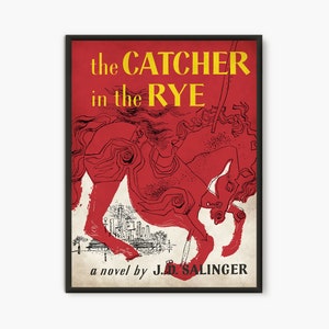 Catcher in the Rye Poster, Book Cover Poster, Salinger Book