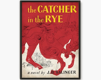 Catcher in the Rye Poster, Book Cover Poster, Salinger Book