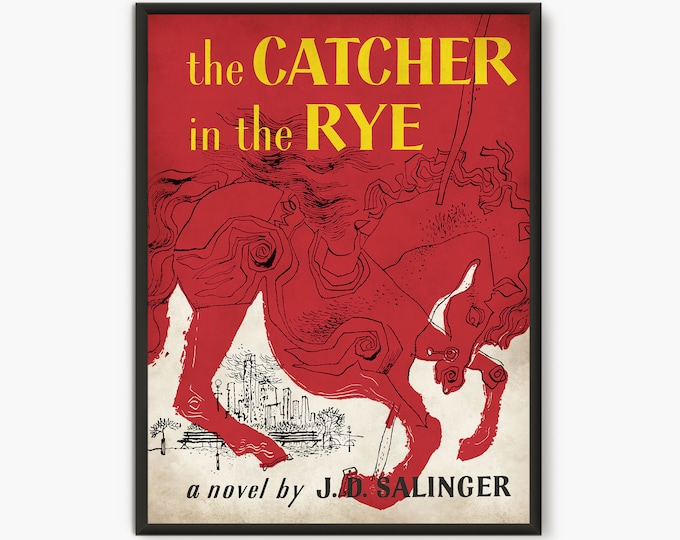 Catcher in the Rye Poster, Book Cover Poster, Salinger Book