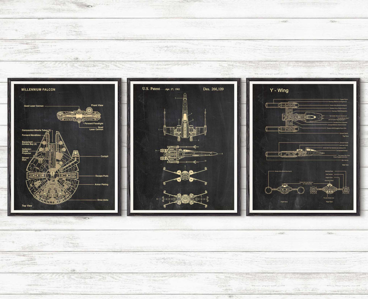 Star Wars Patents Set of 3 Prints Star Wars Prints Star Wars | Etsy