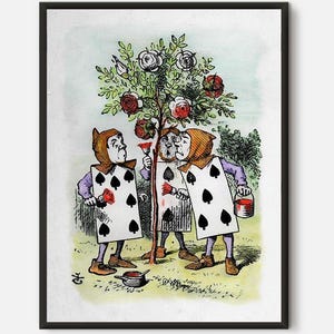 Tarjetas de Alicia, Alicia en el país de las maravillas, Decoración del país de las maravillas, Guardería del país de las maravillas, Arte vintage, Alicia en el país de las maravillas, Espejo, Arte de Alicia en el país de las maravillas