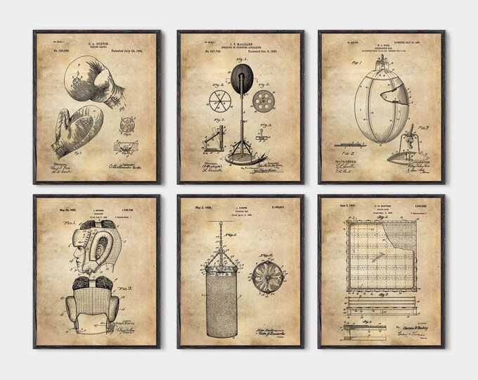 Boxing decor, boxing art, boxing gift, vintage boxing, patent art, boxing gift, boxing wall decor, gym decor boxing artwork, mitt patent 303
