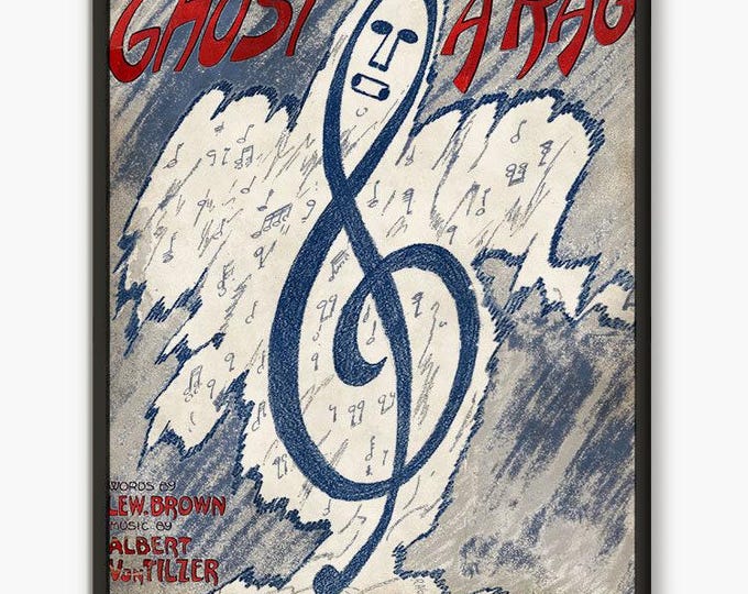 Vintage Halloween Ghost Party Decor - Limited Edition Wall Art with Horror Poster - Vintage Halloween Decoration
