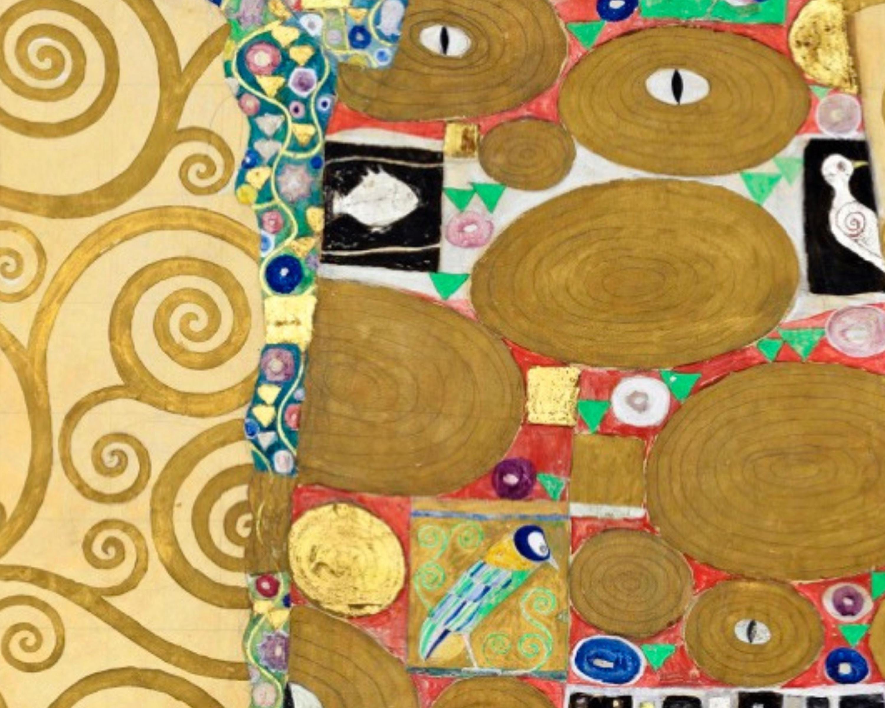 Gustav Klimt Print Tree of Life the Embrace - Gold Art Nouveau Luxury ...