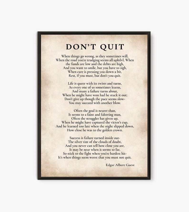 dont quit poem by edgar a guest dont quit poem by edgar a guest