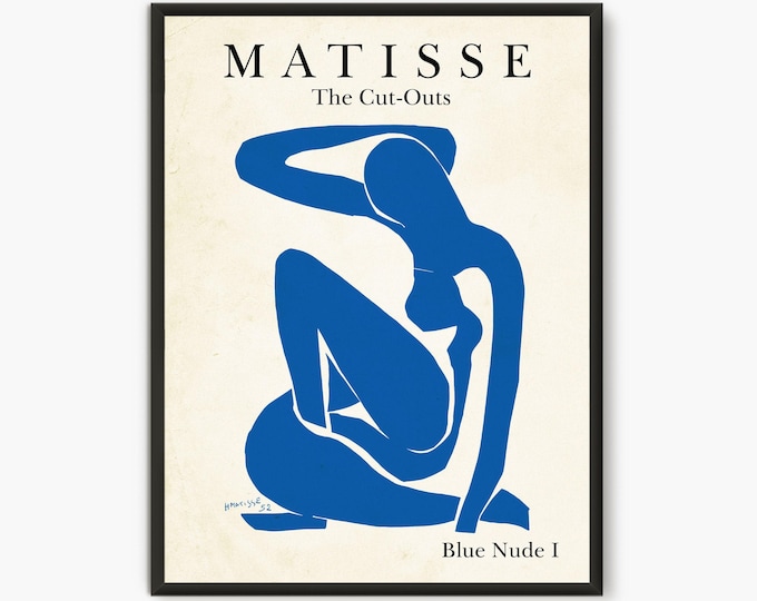 Matisse Blue Nude, Matisse Art Poster, Henri Matisse Nu Blue Poster, Matisse Art Print