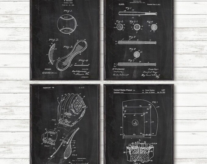 Baseball Decor, Baseball art, Baseball Print, Vintage Baseball, Patent Print, Baseball Sport, Boys Room, Boys gift, Baseball coach, #P336