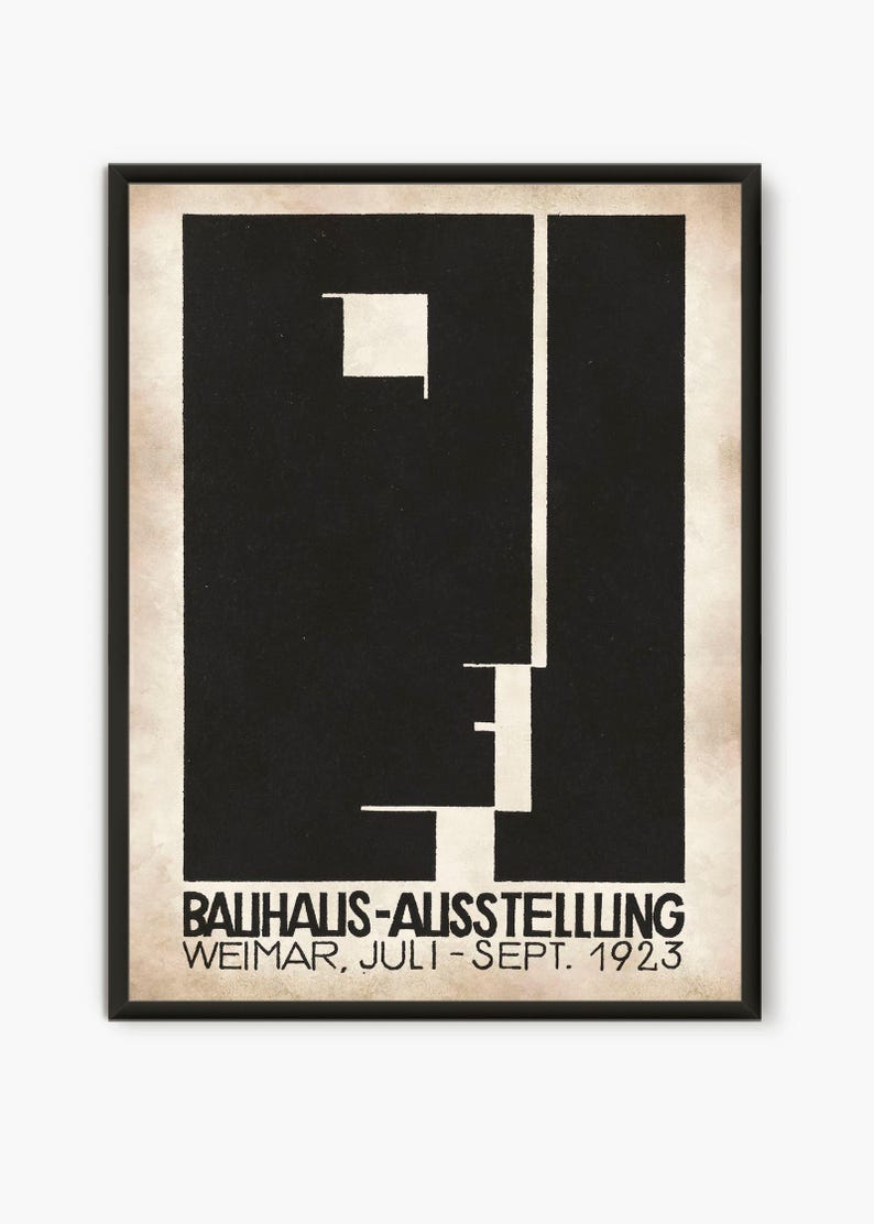 Bauhaus 1923 Exhibition Poster: Abstract Art Print From the Museum - Etsy
