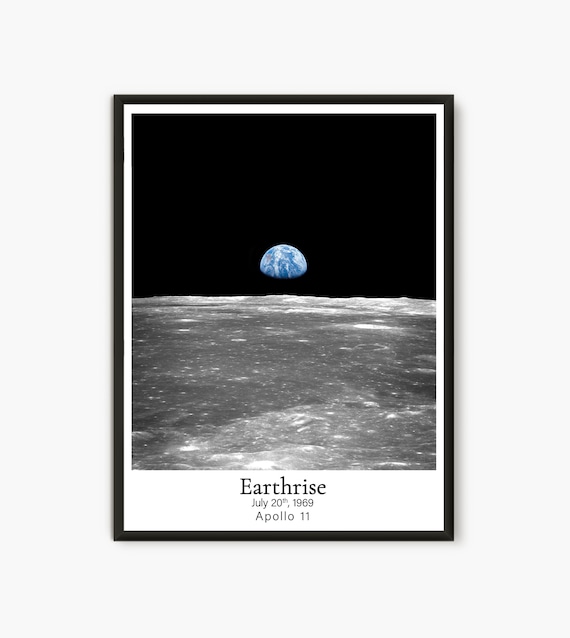 Earthrise Photo Apollo 8, Earthrise Photo Apollo 11, Nasa Vintage Prints,  Earthrise Print, Space Print - Etsy Australia
