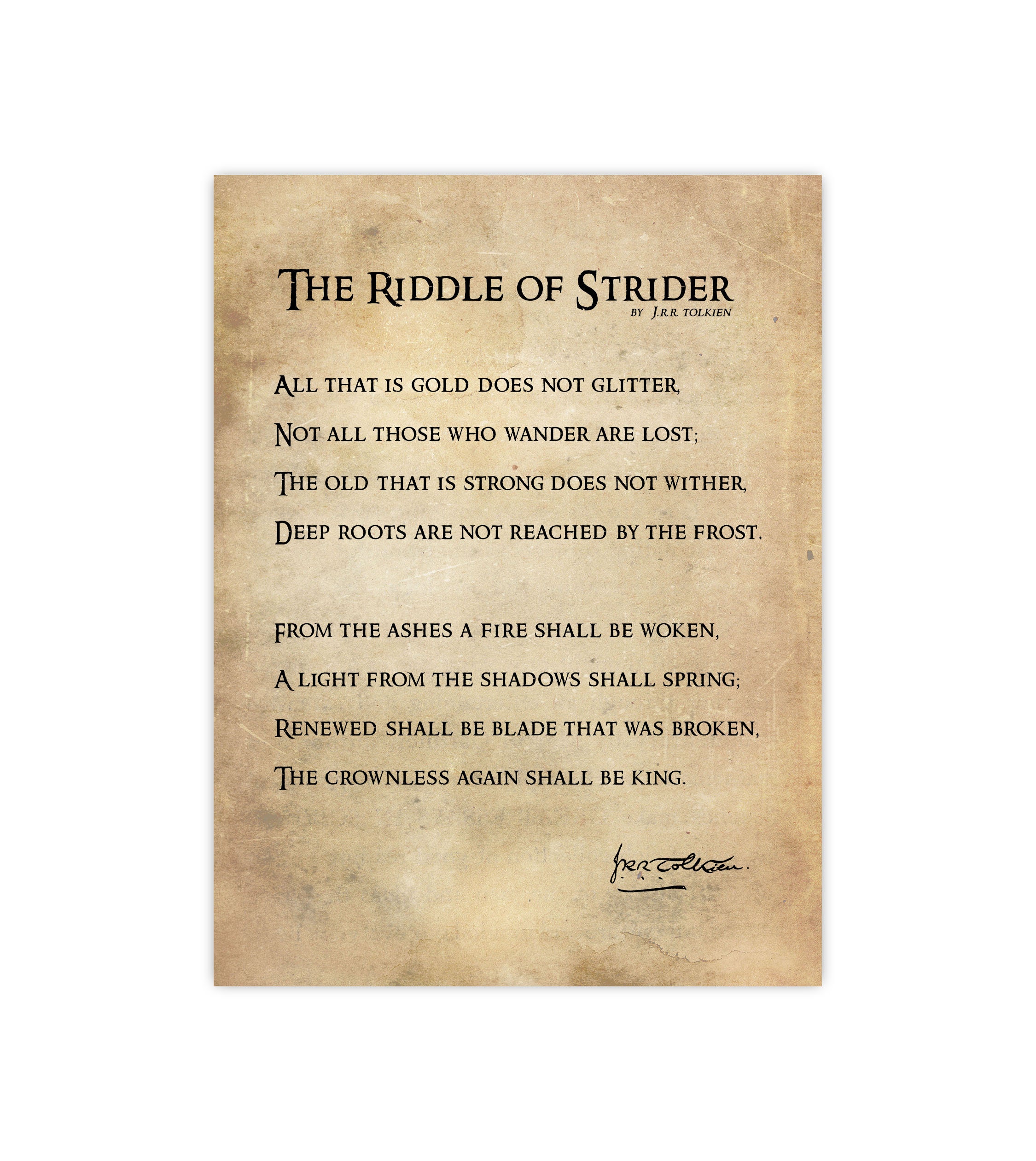 Middle-earth Quotes — - The Riddle of Strider, The Fellowship of the