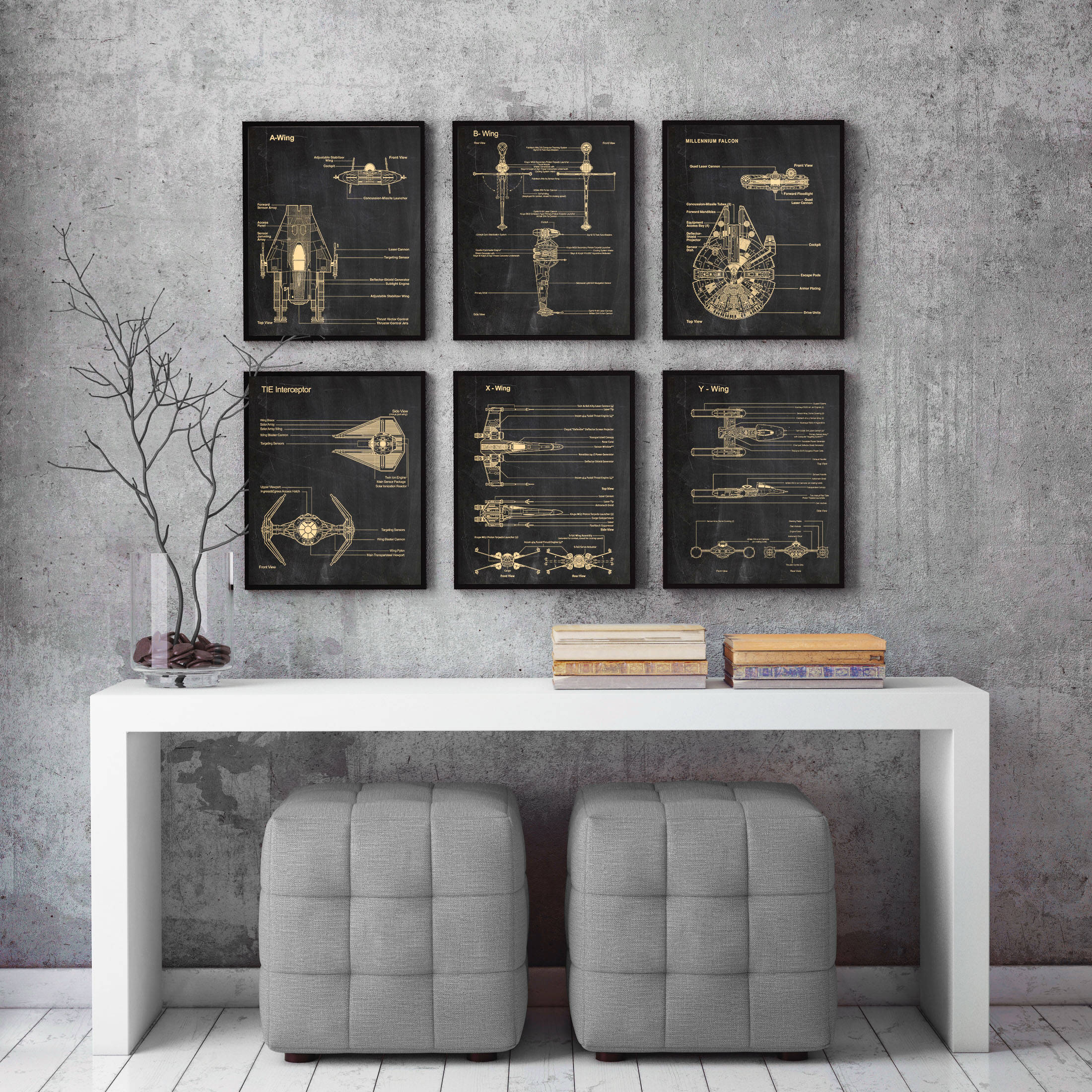 Set of 6 Printsstar - Etsy