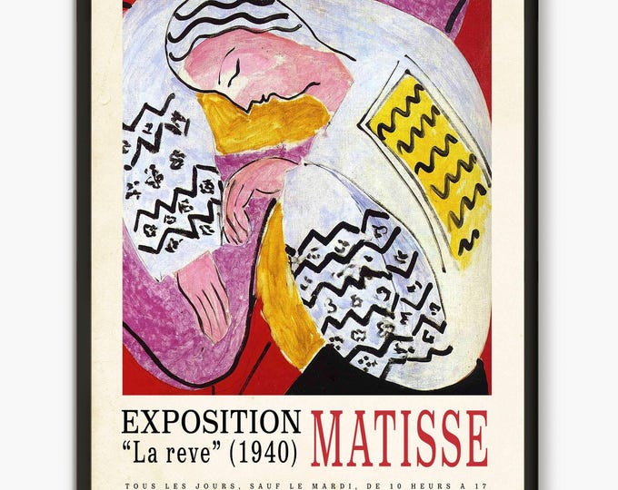 Matisse Poster 1940, Museum Poster, Matisse art, Matisse Wall art print
