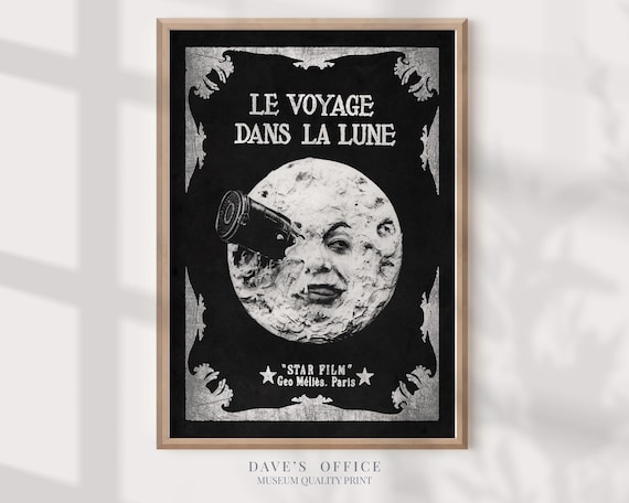 【MTオー様用】MOONLIGHT COMEDY The Life Inside Journey to the Moon Print: Poster for Georges Méliès' Silent Film