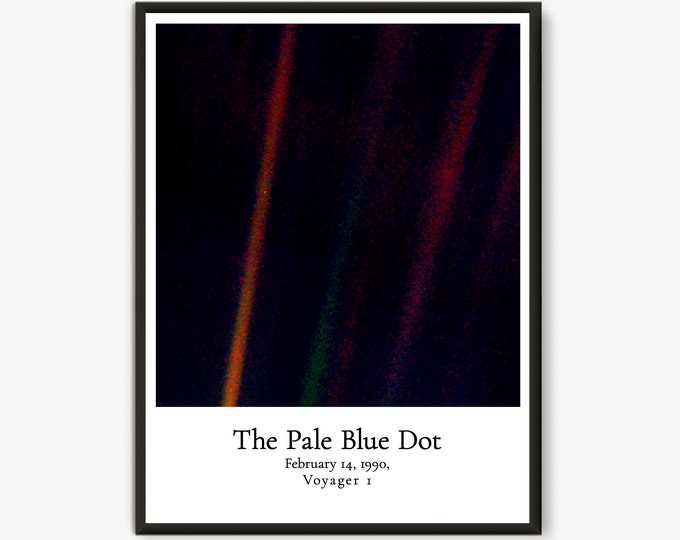 Pale Blue Dot, Space print, Space Decor
