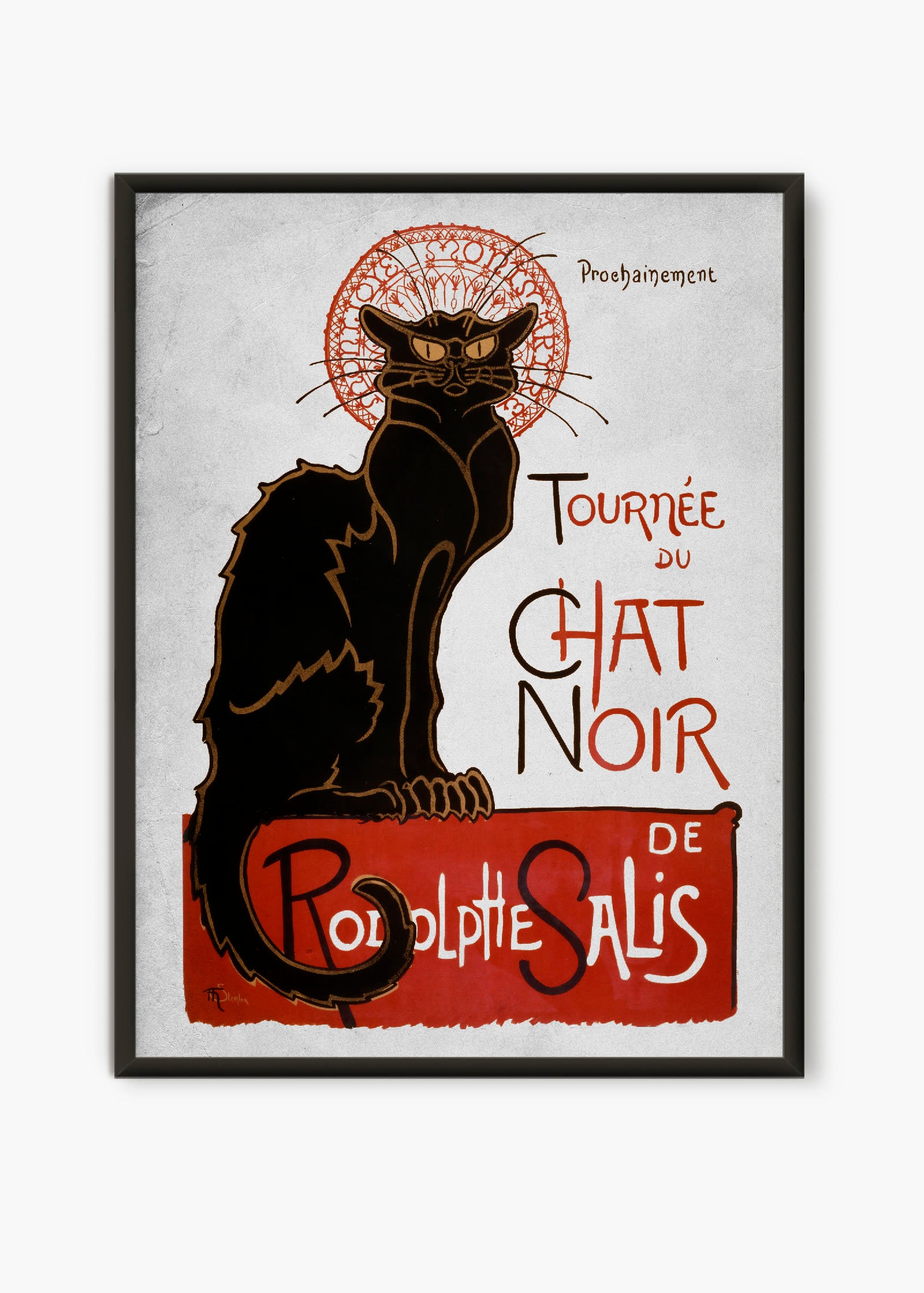 Le Chat Noir Poster Tournee Du Chat Noir Vintage Print image
