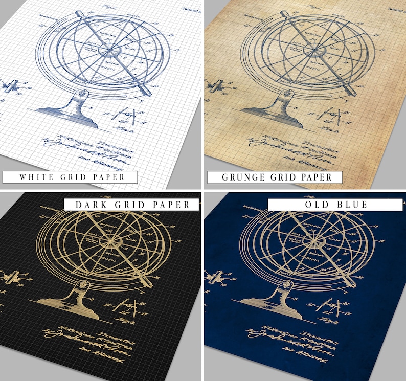 Rocket Blueprint, Set of 6,Space Patent Posters, NASA Art,NASA Patent, NASA Poster, Space Shuttle Poster, Space Shuttle Art, Space Suit P347 image 4