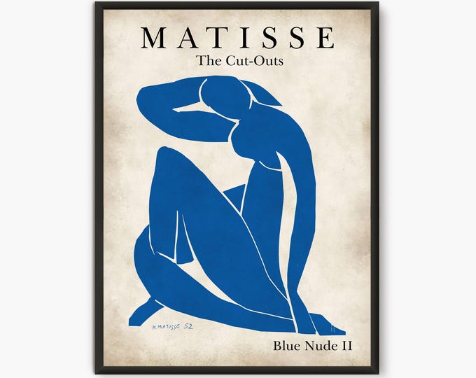 Matisse print Blue Nude, Matisse Poster, Matisse Art Print, Henri Matisse Blue Nude Nu Blue Poster